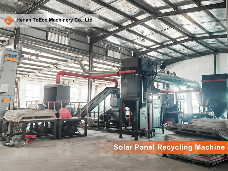 Solar panel recycling machine
